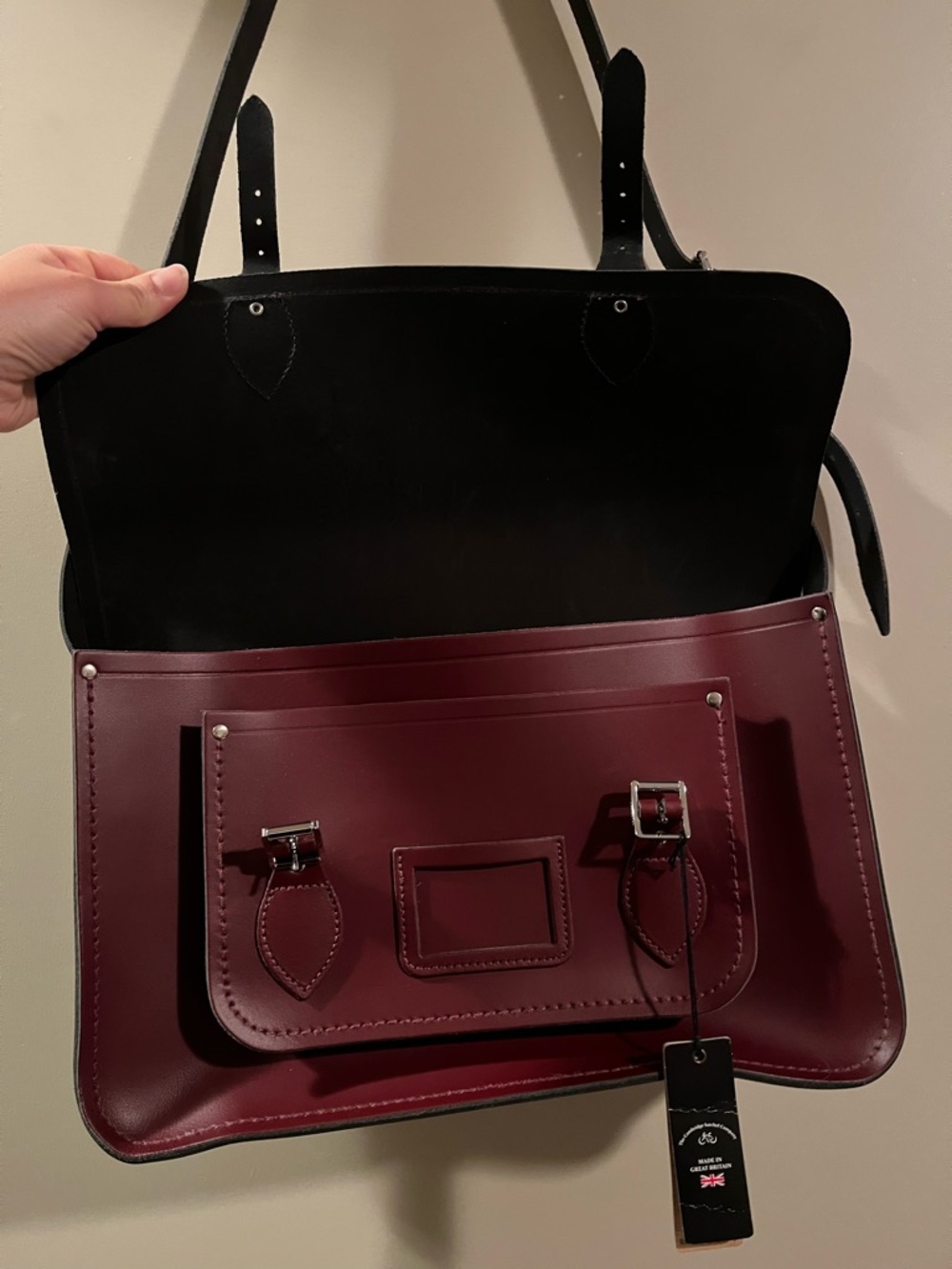 The Cambridge Satchel Company Burgundy Leather Satchel – Made in England - Picture 13 of 15